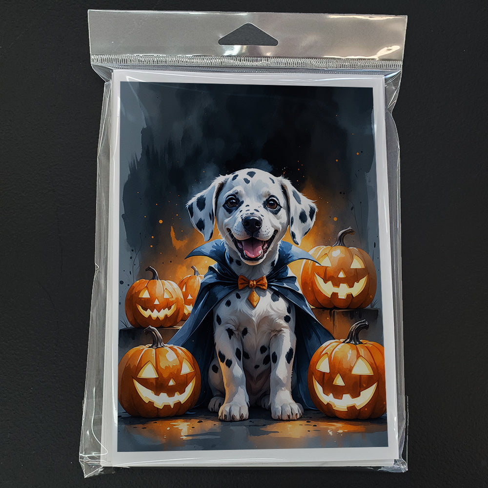 Dalmatian Puppy Halloween Greeting Cards Pack of 8