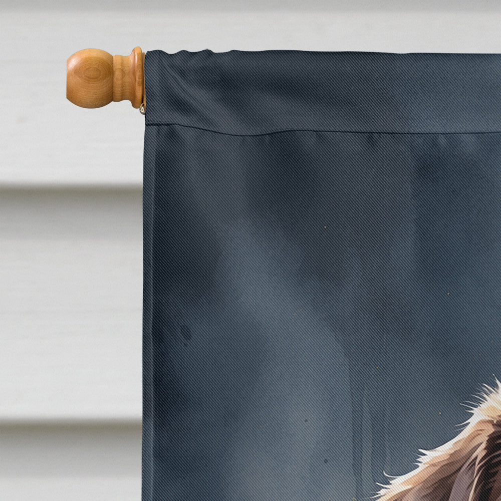 Chocolate Labrador Retriever Puppy Halloween House Flag