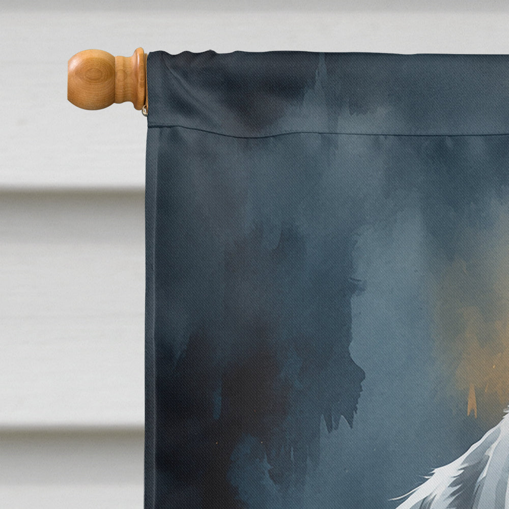 Weimaraner Puppy Halloween House Flag