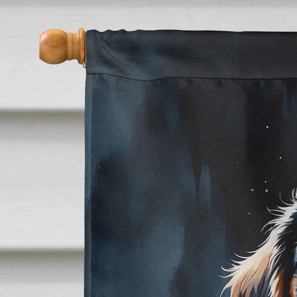 Welsh Springer Spaniel Puppy Halloween House Flag