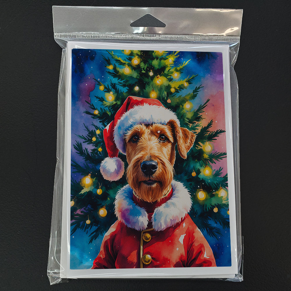 Airedale Terrier Christmas Greeting Cards Pack of 8