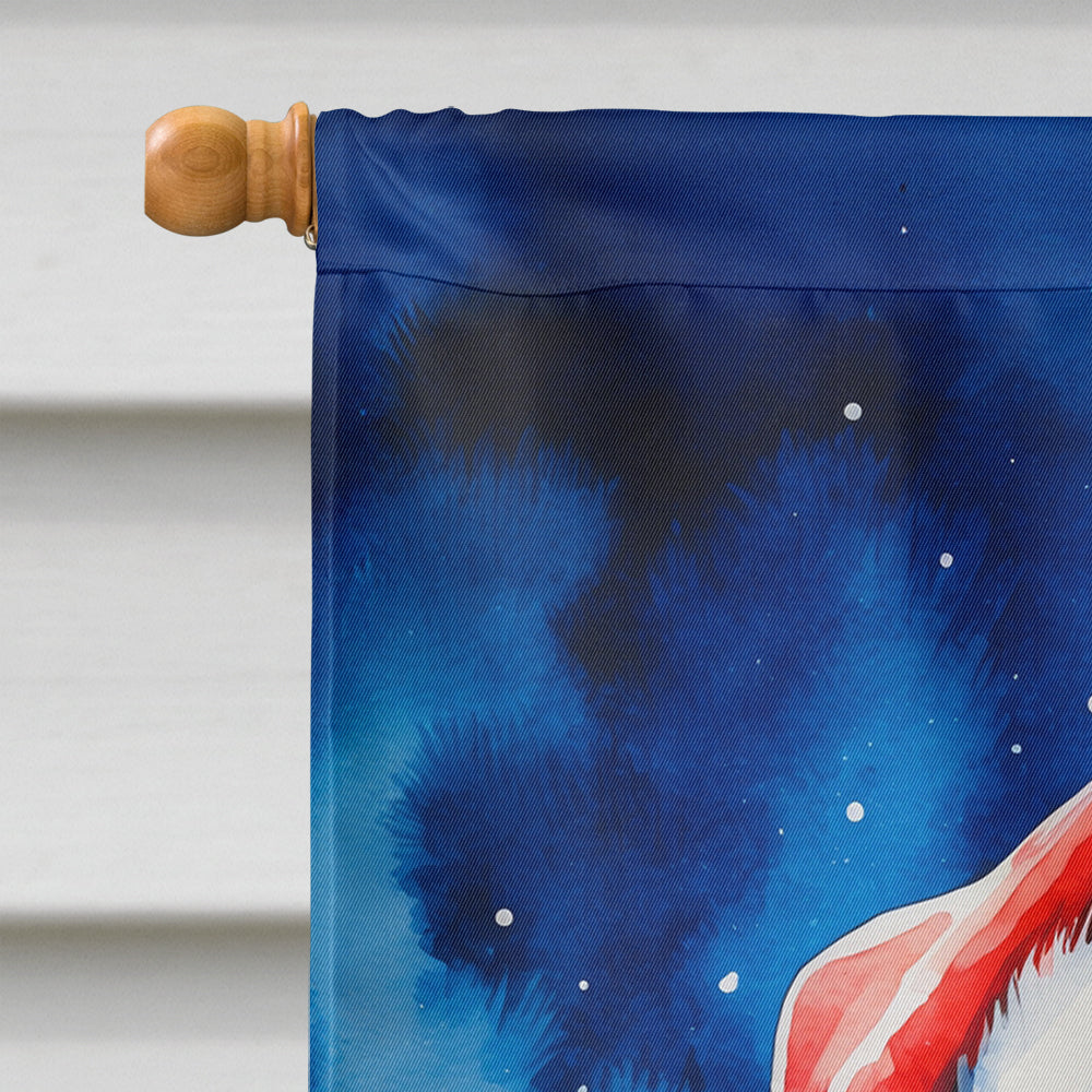 Bernese Mountain Dog Christmas House Flag