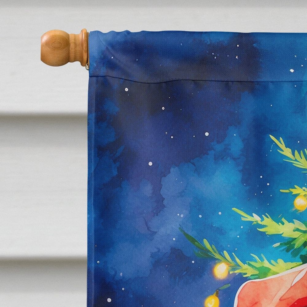 Boxer Christmas House Flag
