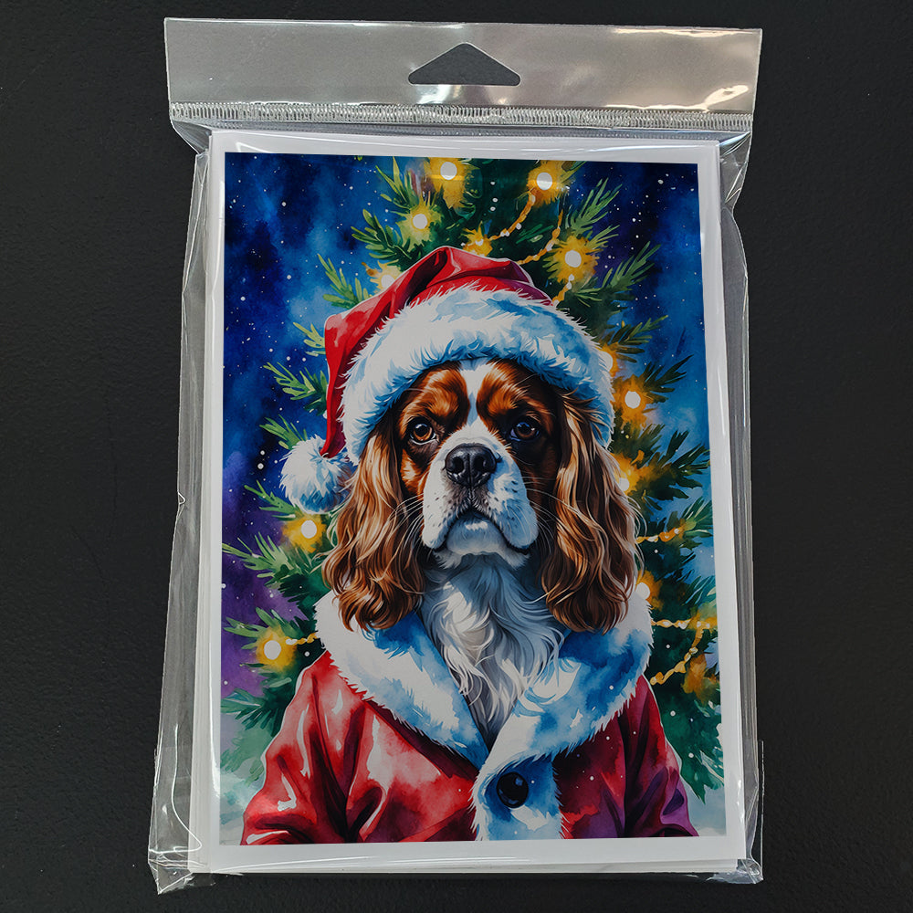 Cavalier Spaniel Christmas Greeting Cards Pack of 8