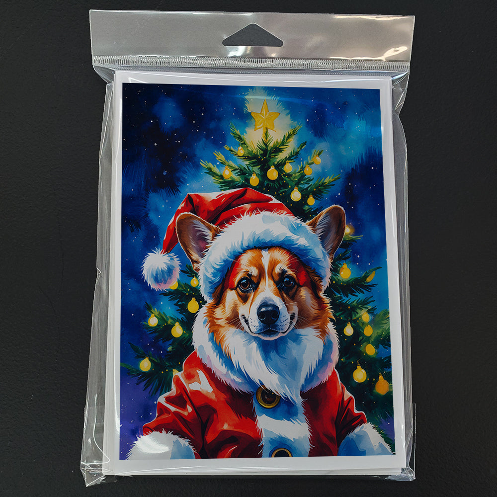 Corgi Christmas Greeting Cards Pack of 8