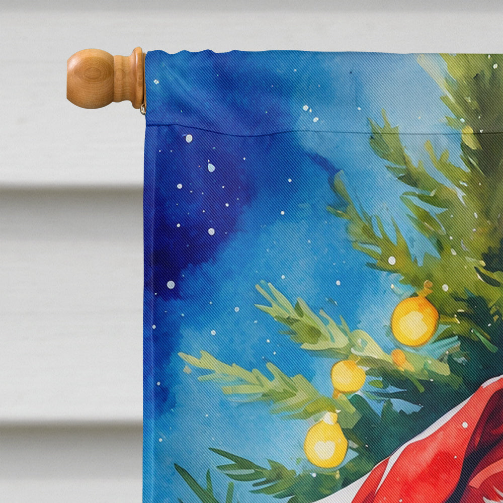English Bulldog Christmas House Flag