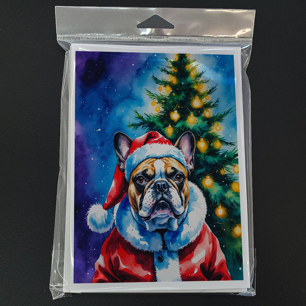 French Bulldog Christmas Greeting Cards Pack of 8