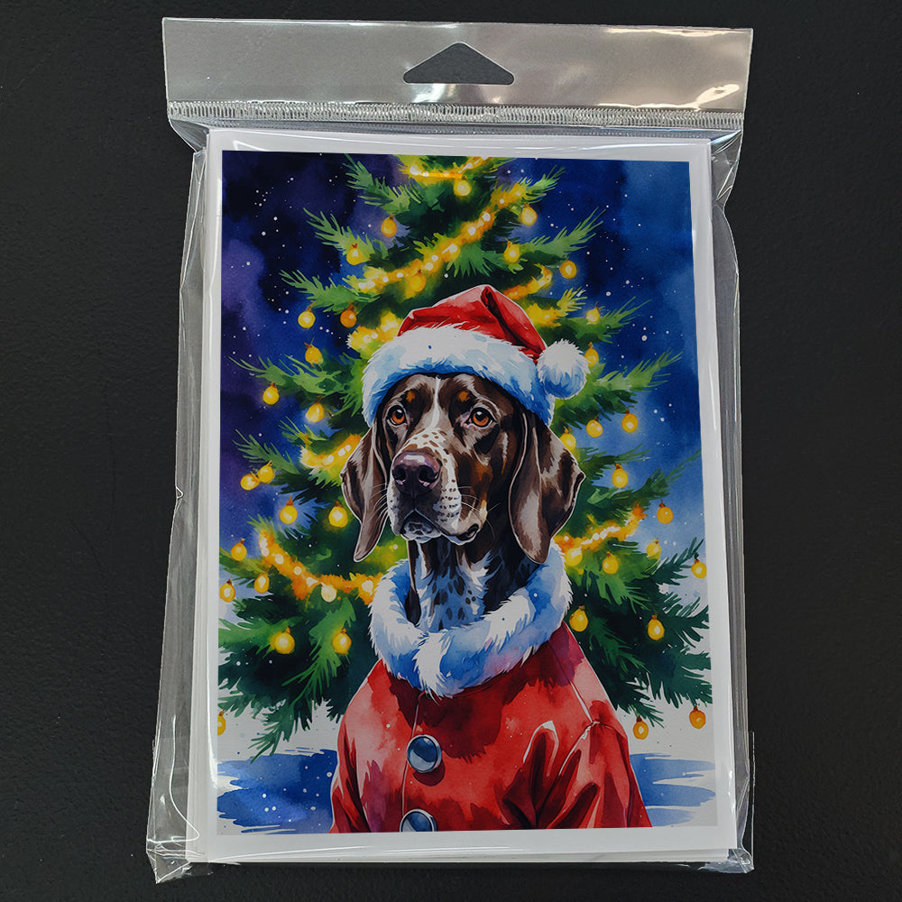 German Shorthaired Pointer Christmas Greeting Cards Pack of 8