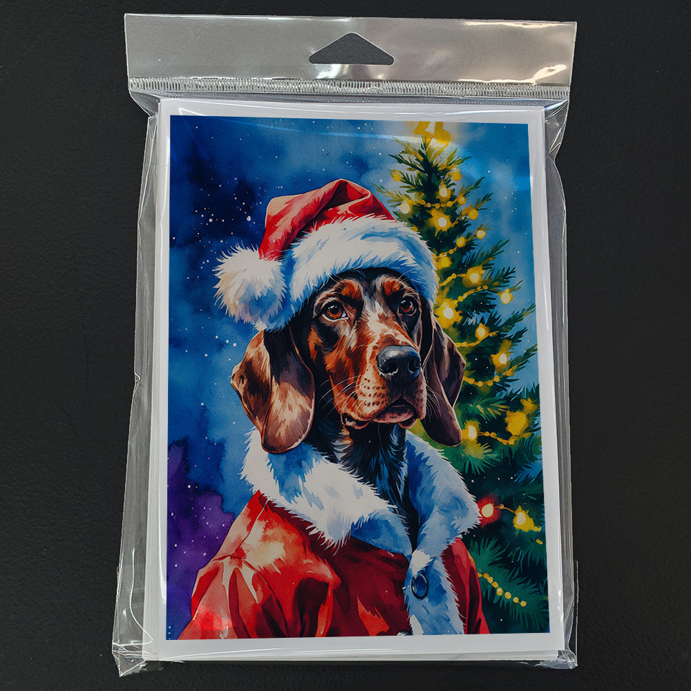 German Wirehaired Pointer Christmas Greeting Cards Pack of 8