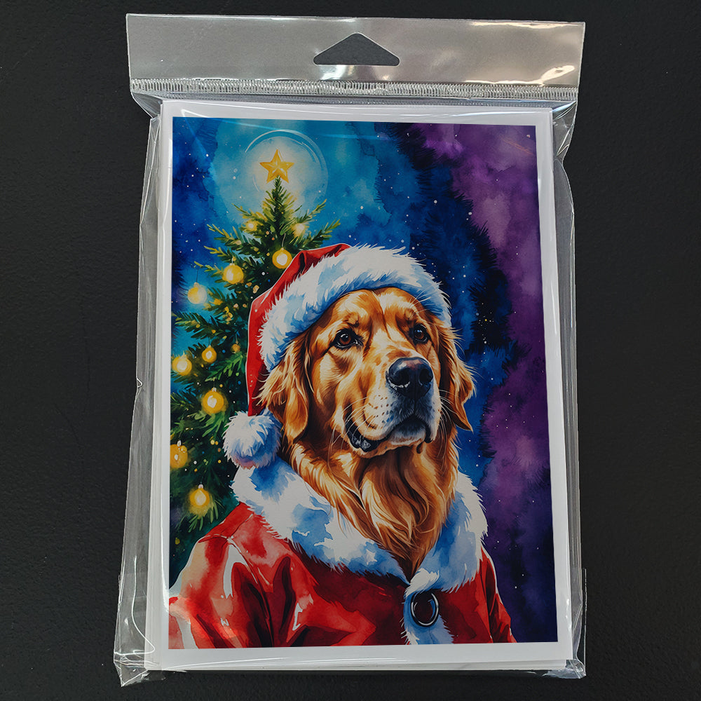 Golden Retriever Christmas Greeting Cards Pack of 8