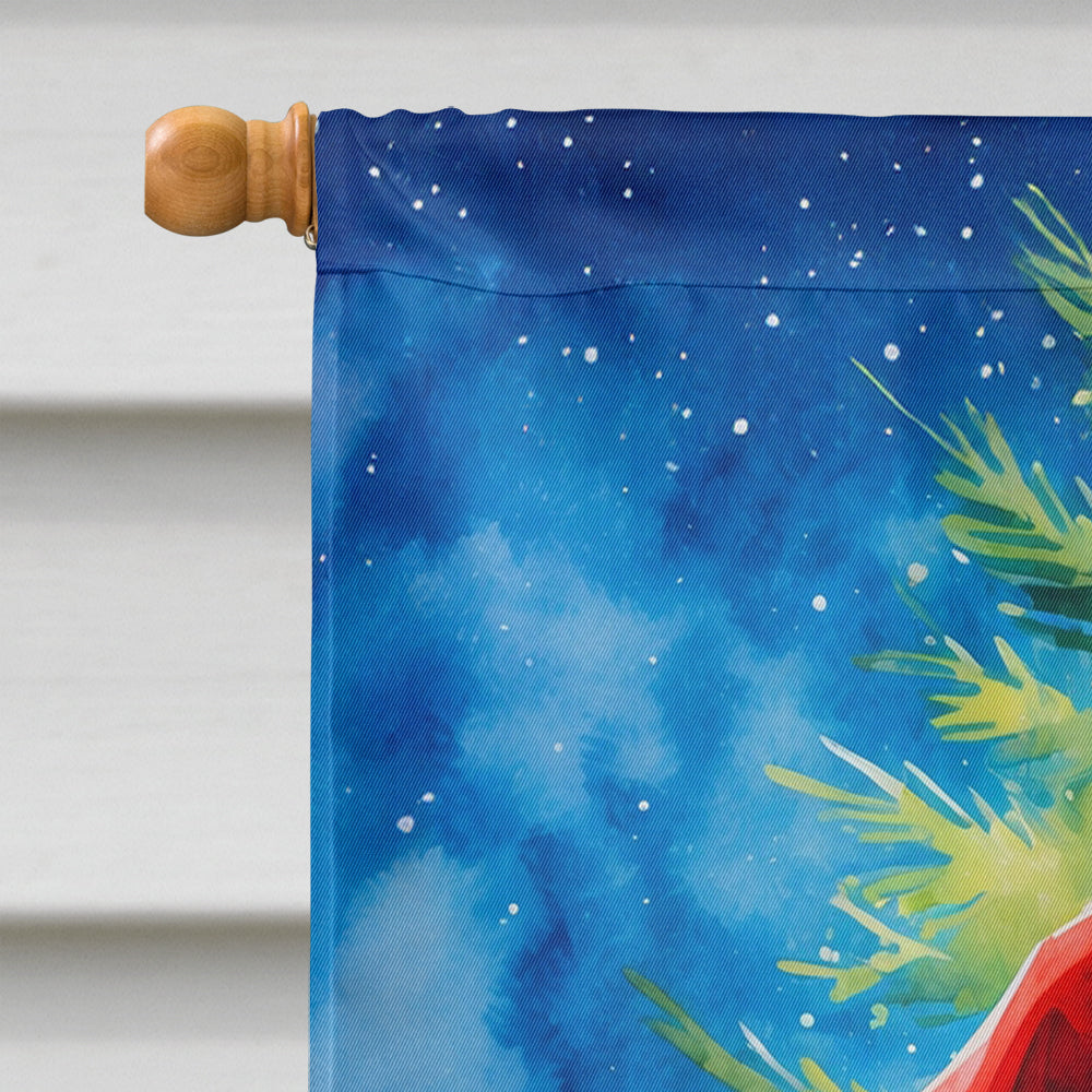 Jack Russell Terrier Christmas House Flag