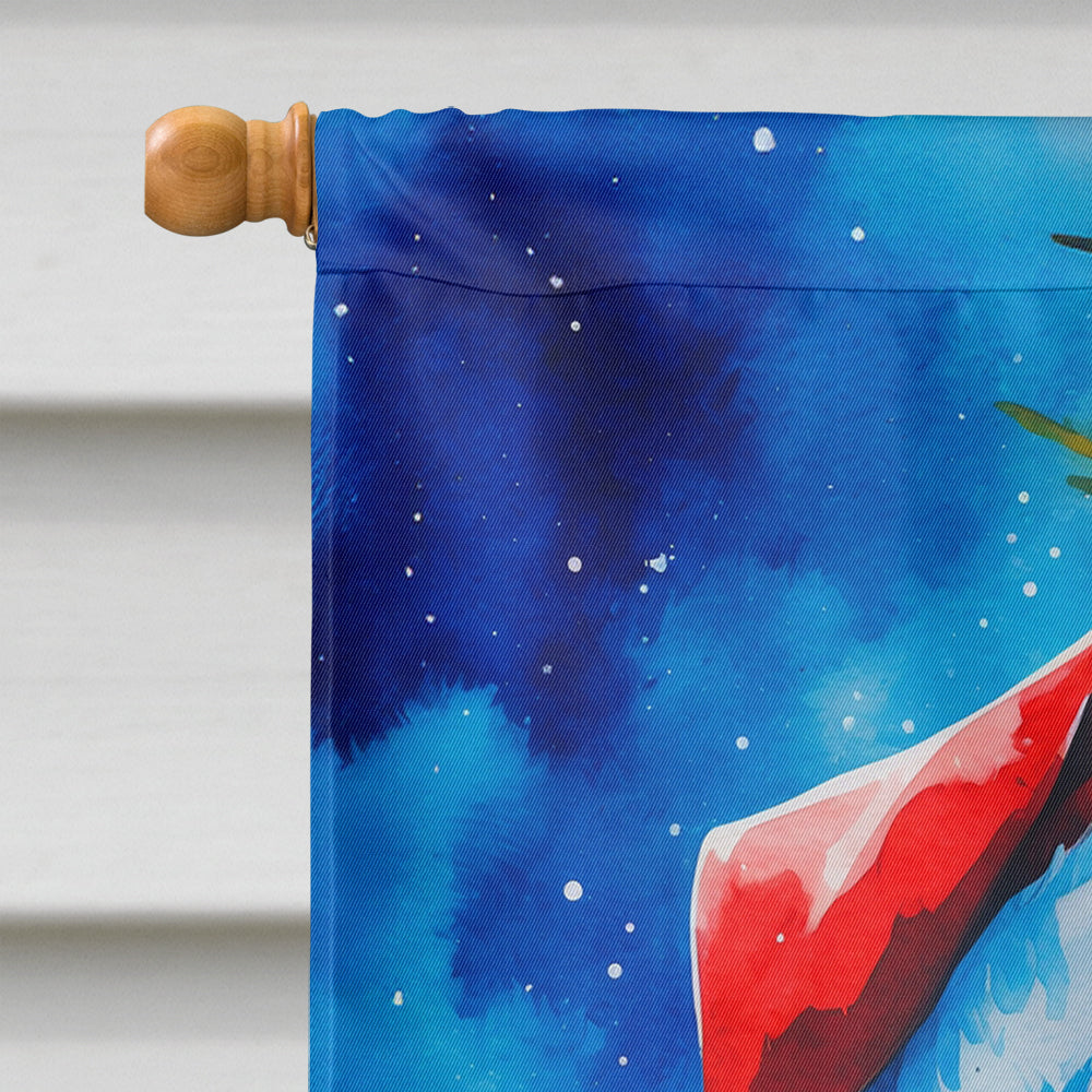 Pit Bull Terrier Christmas House Flag