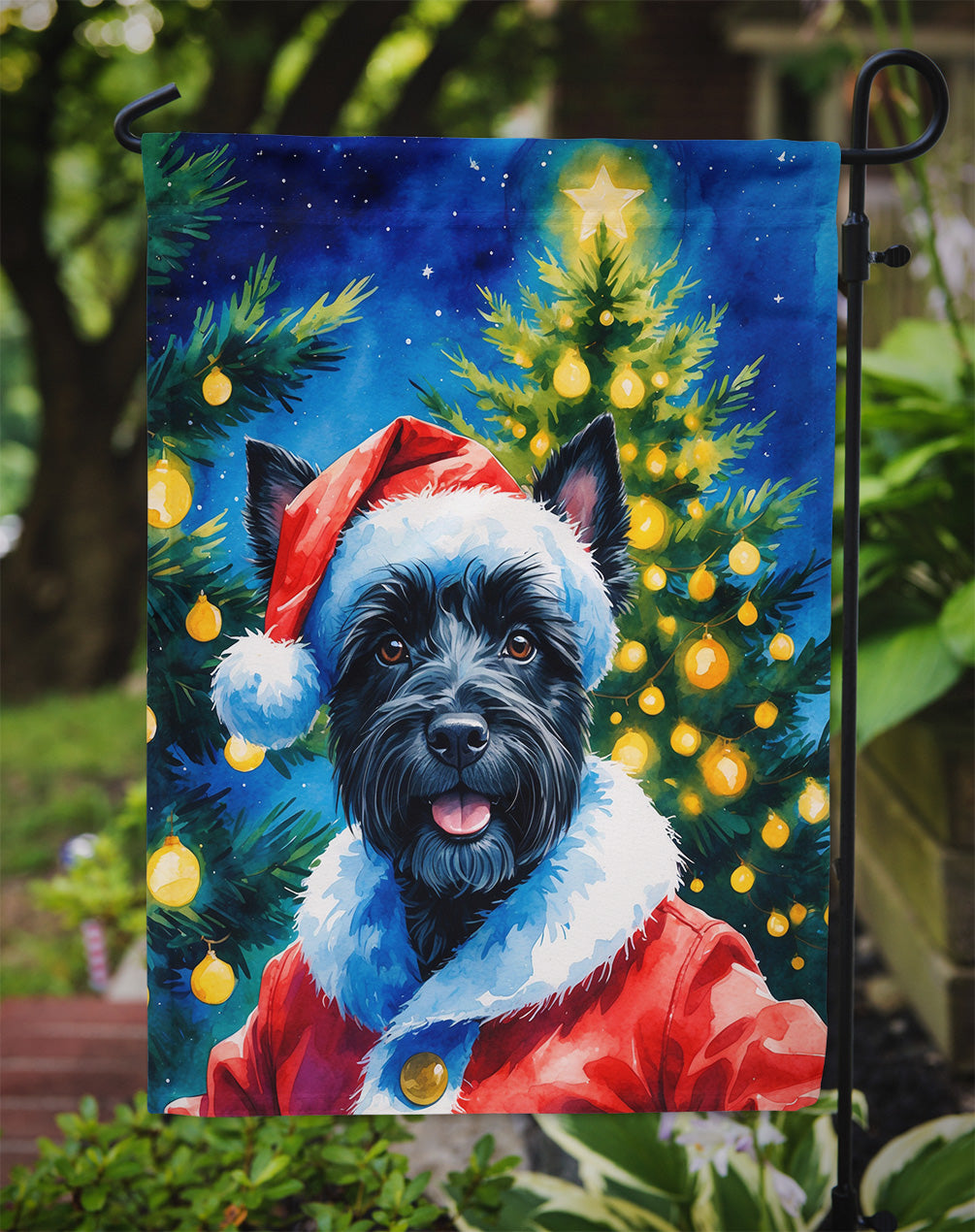 Scottish Terrier Christmas Garden Flag