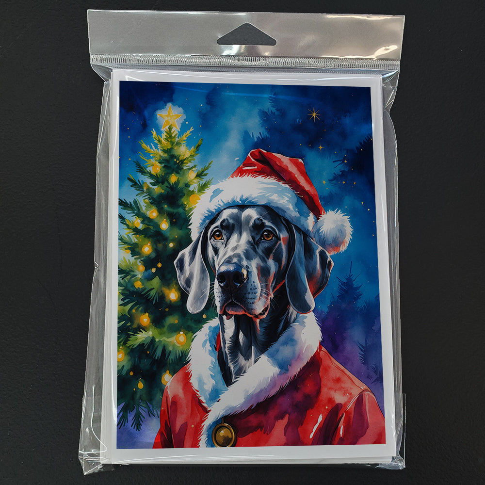 Weimaraner Christmas Greeting Cards Pack of 8
