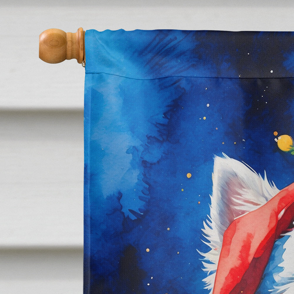 Westie Christmas House Flag