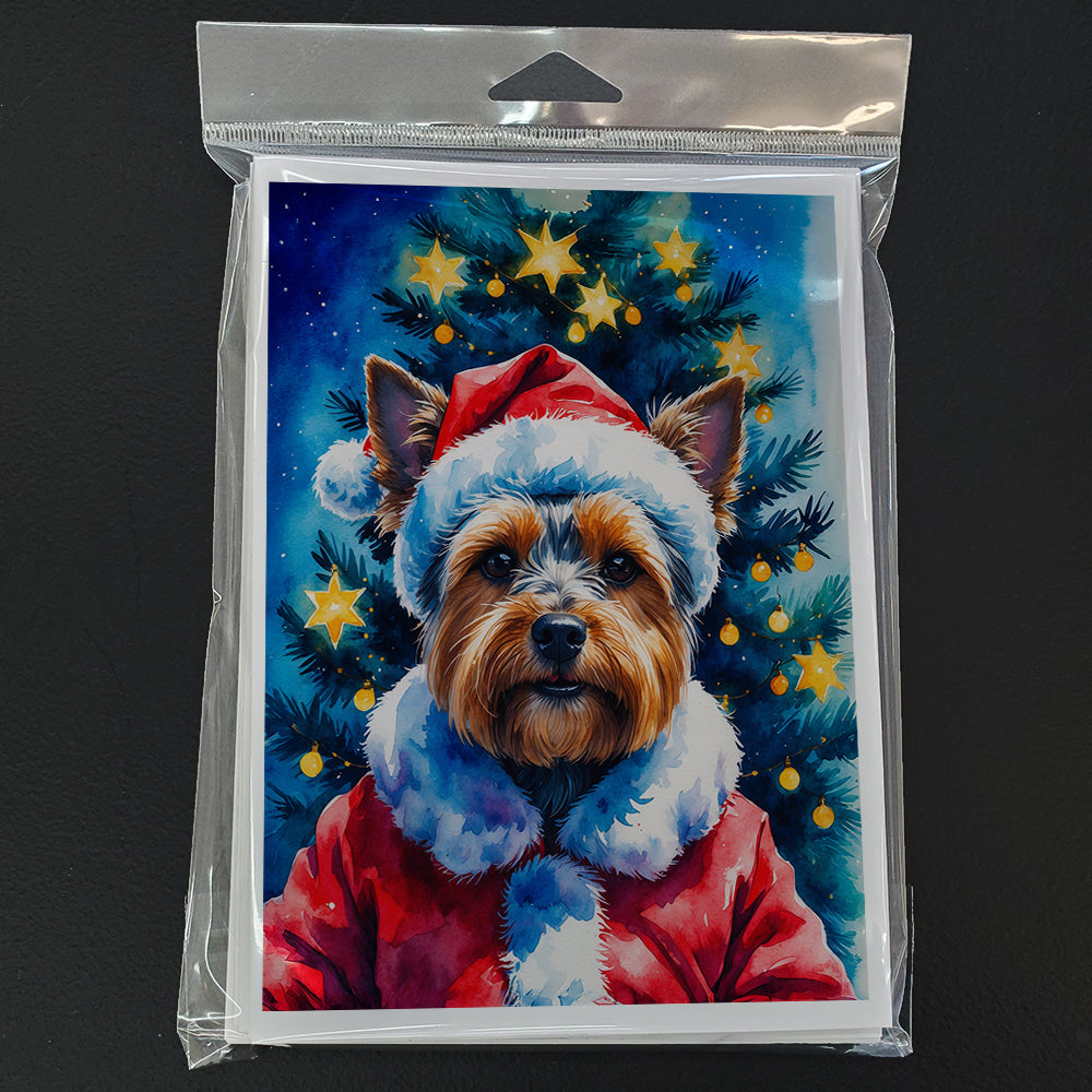 Yorkshire Terrier Christmas Greeting Cards Pack of 8