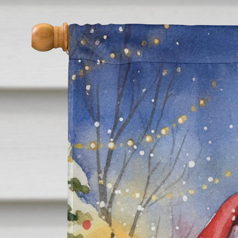 Cairn Terrier with Santa Claus House Flag
