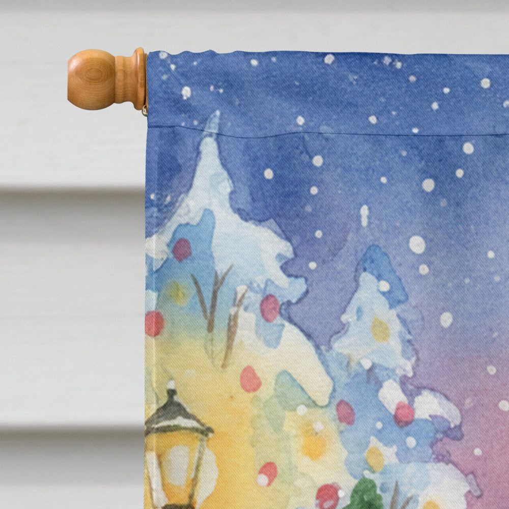 Chow Chow with Santa Claus House Flag