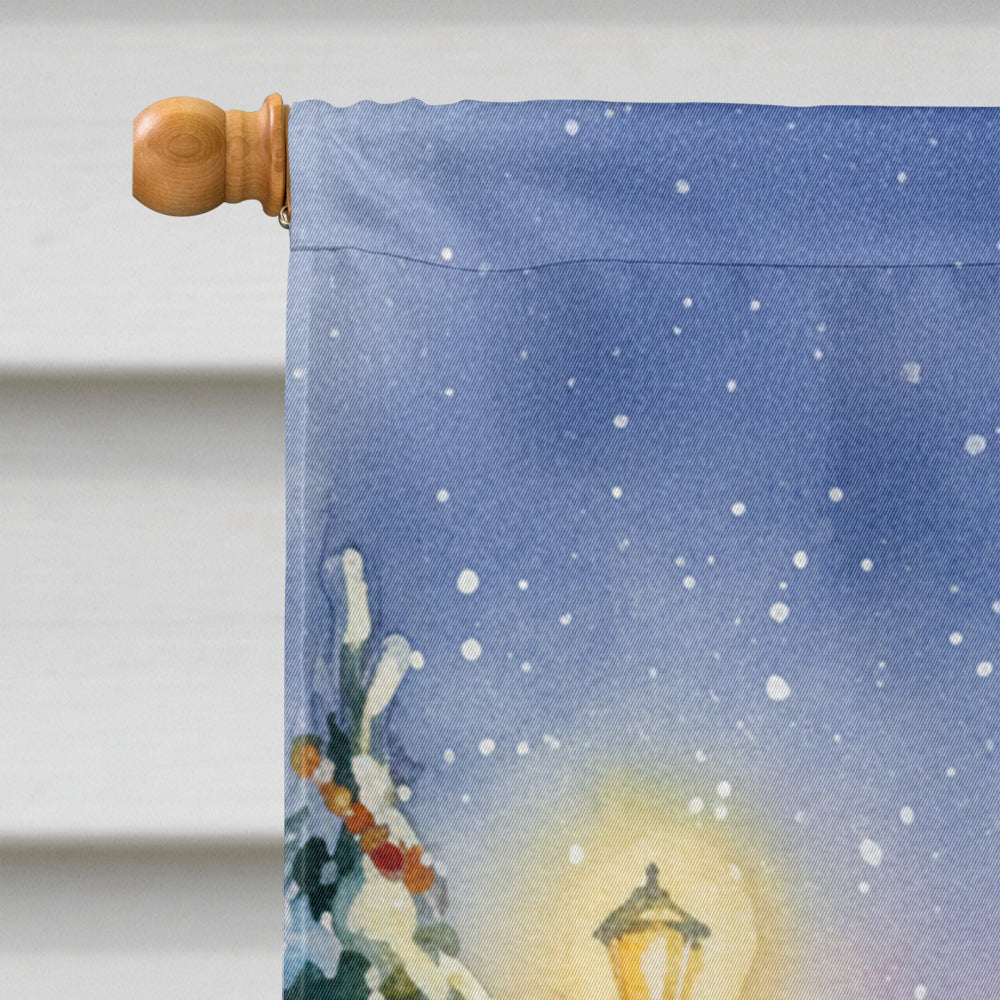 Dalmatian with Santa Claus House Flag