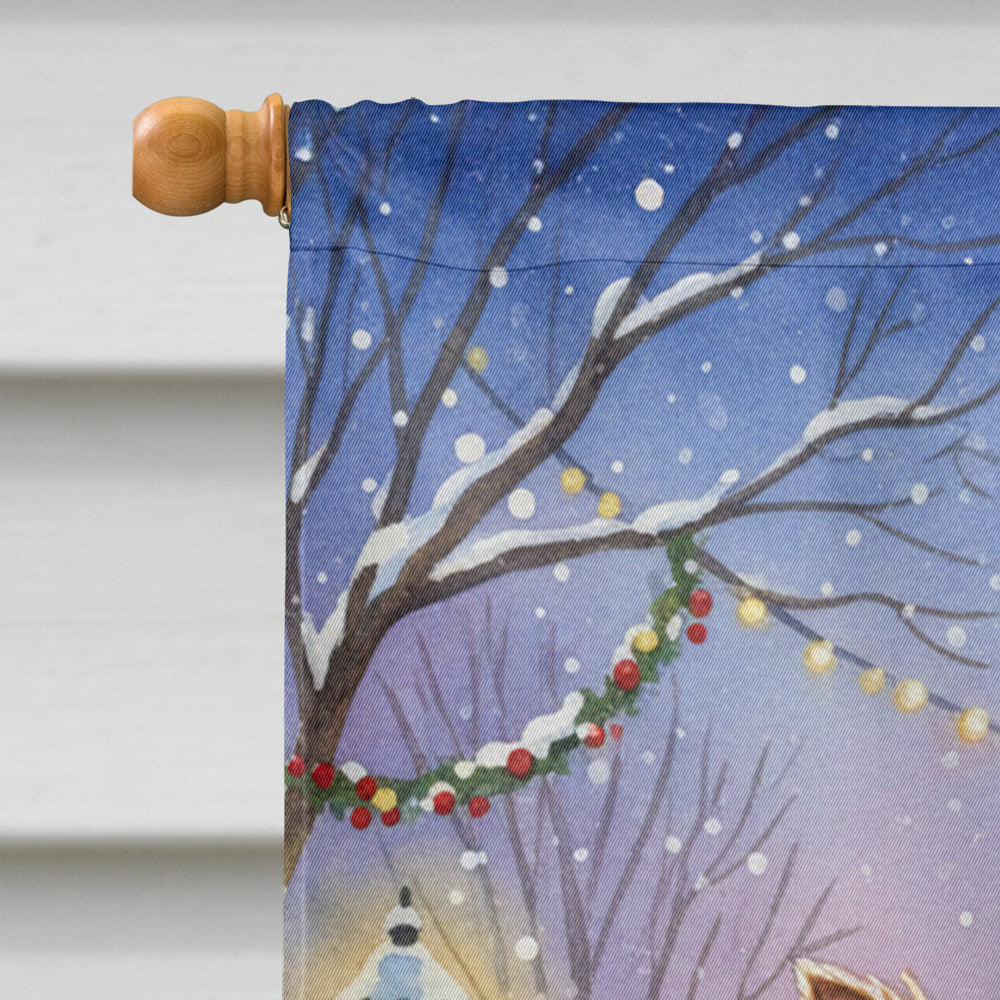 Norwich Terrier with Santa Claus House Flag