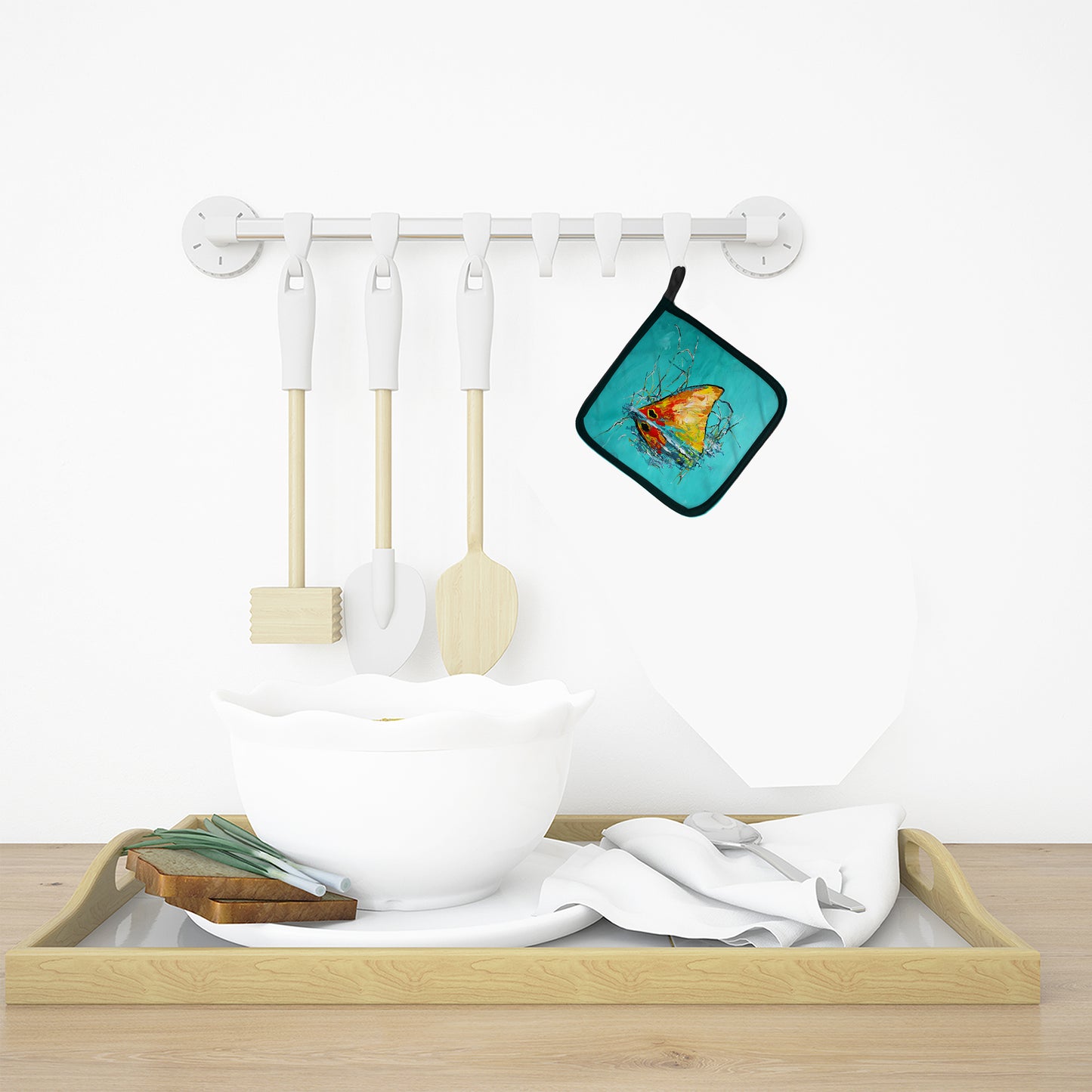 In The Marsh Red Fish Pair of Pot Holders
