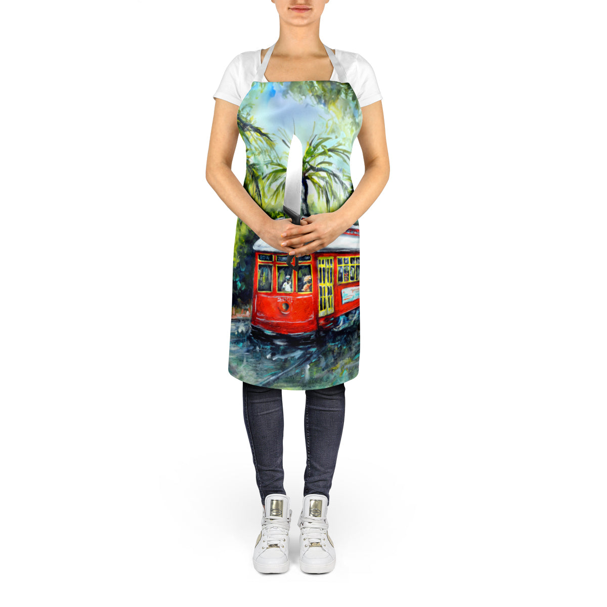 Little Red Street Car Apron