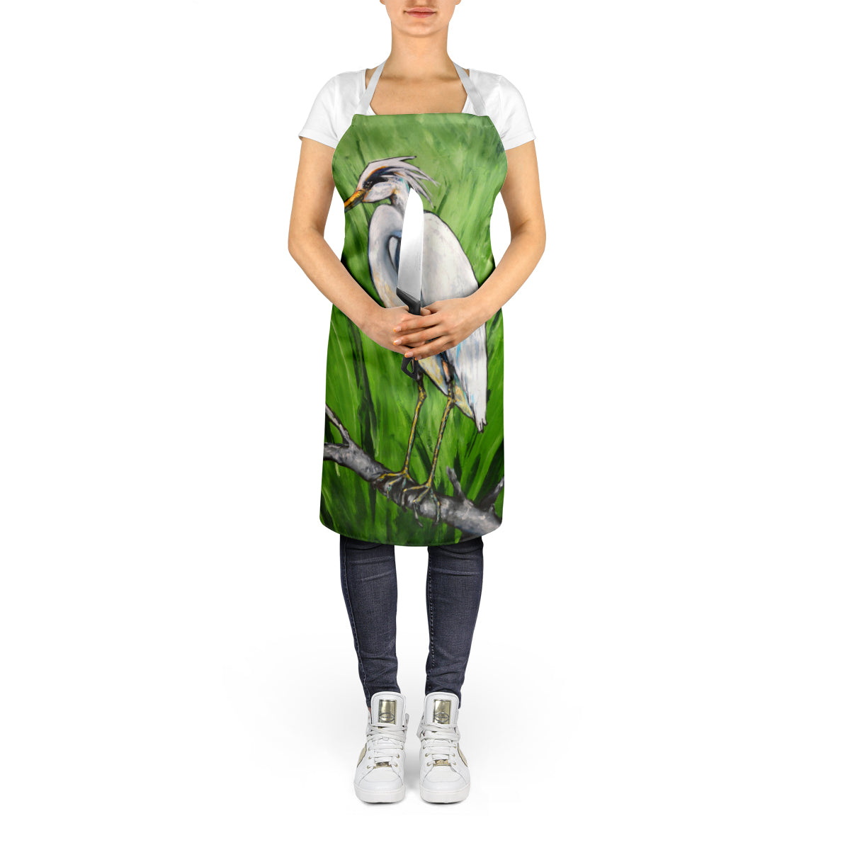 Heron On A Limb Apron