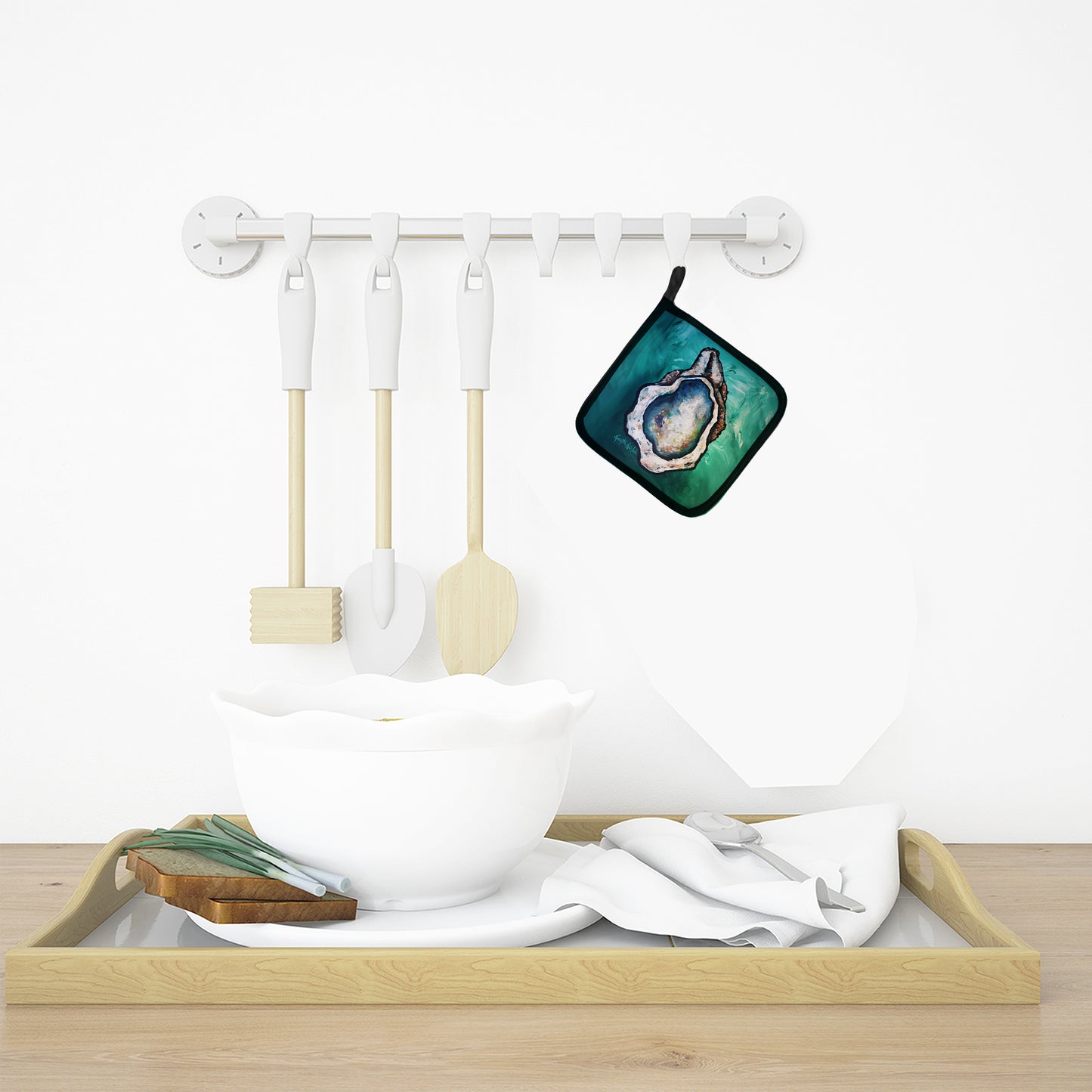 One Shell Oyster Pair of Pot Holders