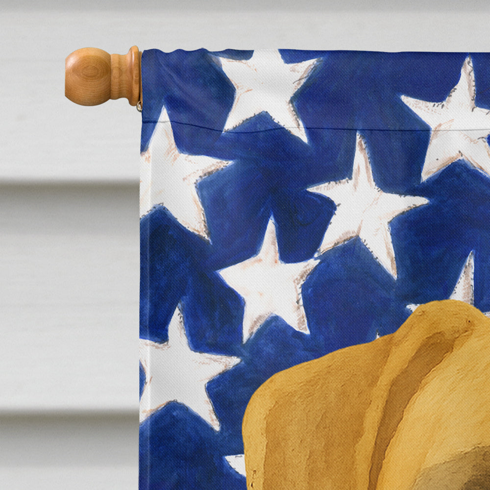 Fawn Boxer American Flag House Flag
