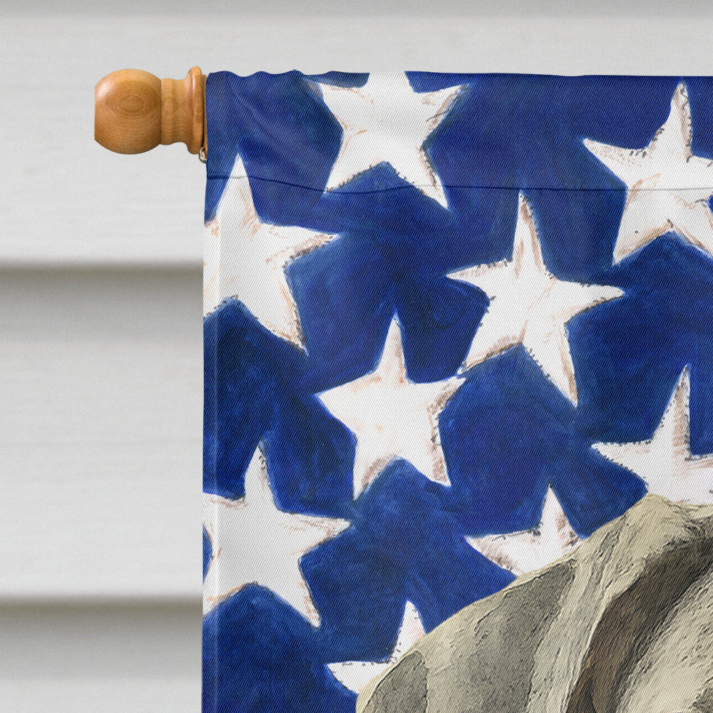 Merle Great Dane American Flag House Flag