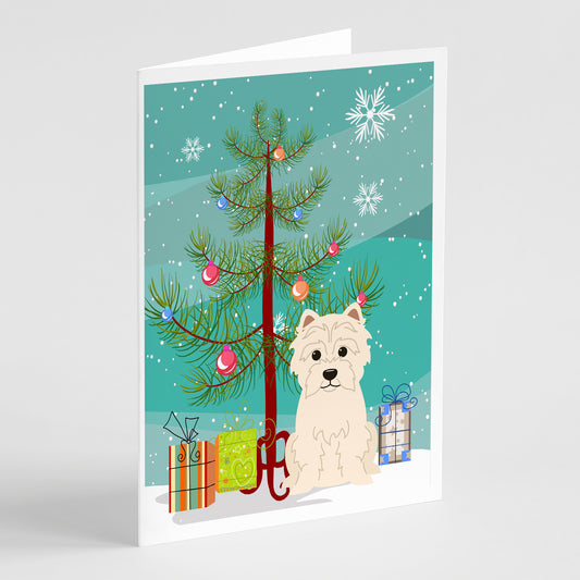 Buy this Merry Christmas Tree Westie Greeting Cards Pack of 8