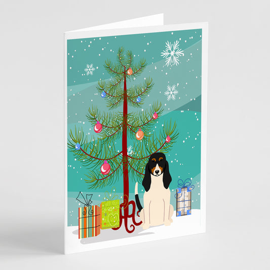 Buy this Merry Christmas Tree Swiss Hound Greeting Cards Pack of 8