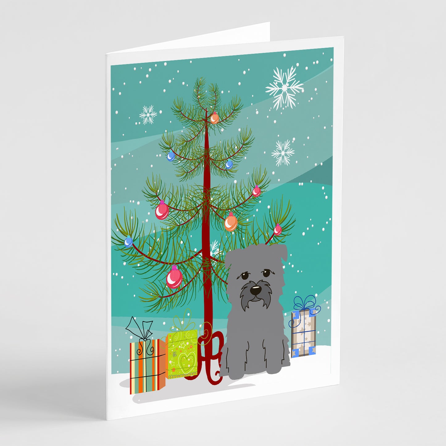 Buy this Merry Christmas Tree Glen of Imal Grey Greeting Cards Pack of 8