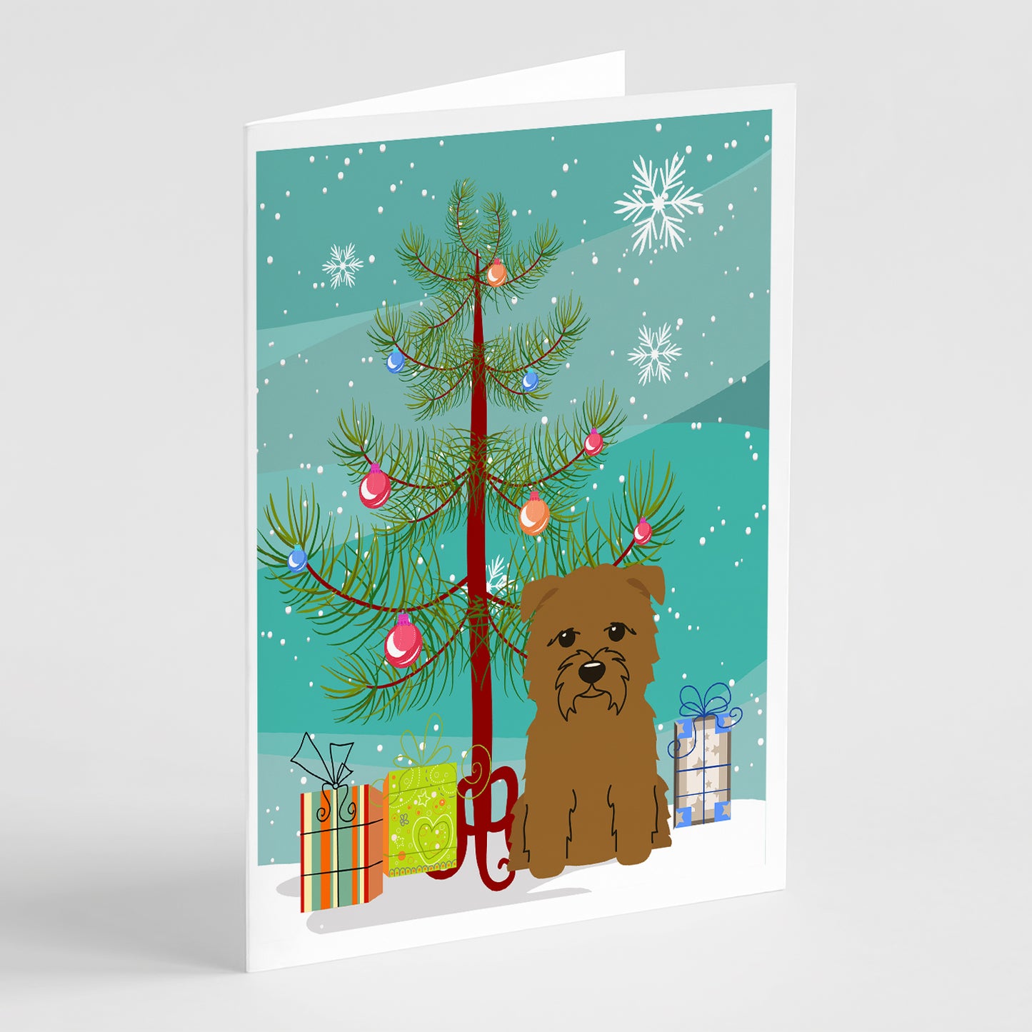 Buy this Merry Christmas Tree Glen of Imal Tan Greeting Cards Pack of 8