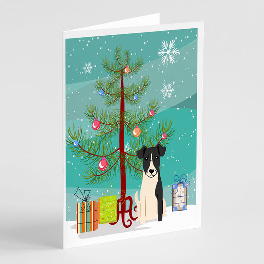 Buy this Merry Christmas Tree Smooth Fox Terrier Greeting Cards Pack of 8