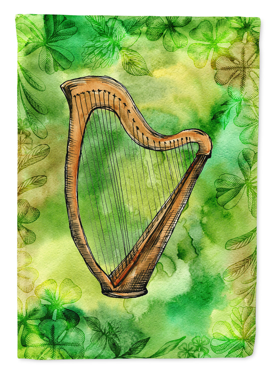 Buy this Irish Harp Garden Flag