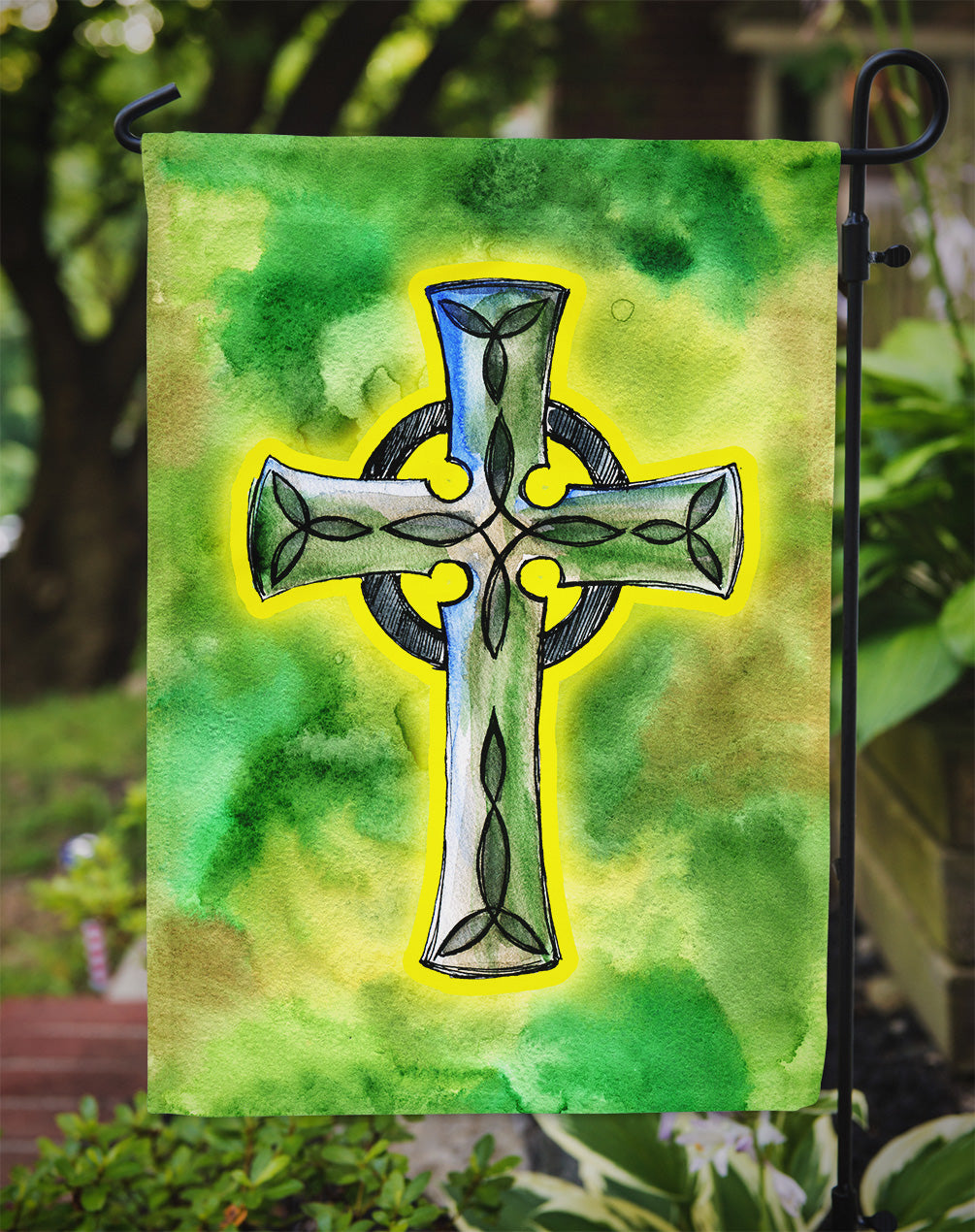 Irish Celtic Cross Garden Flag