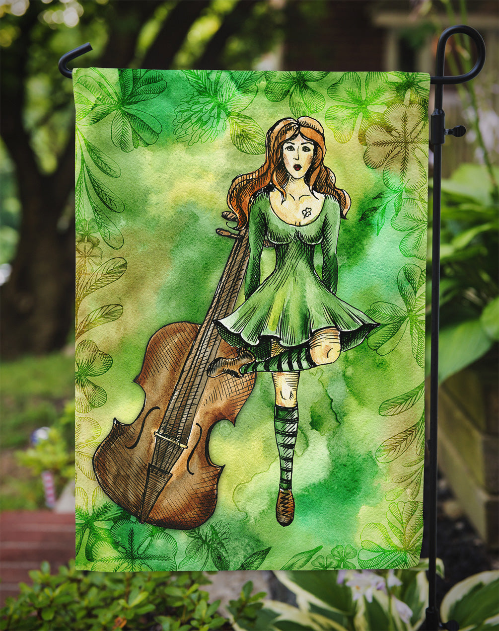 Irish Dance Garden Flag