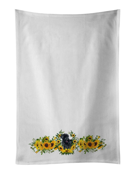 Buy this Giant Schnauzer in Sunflowers Kitchen Towel Set of 2