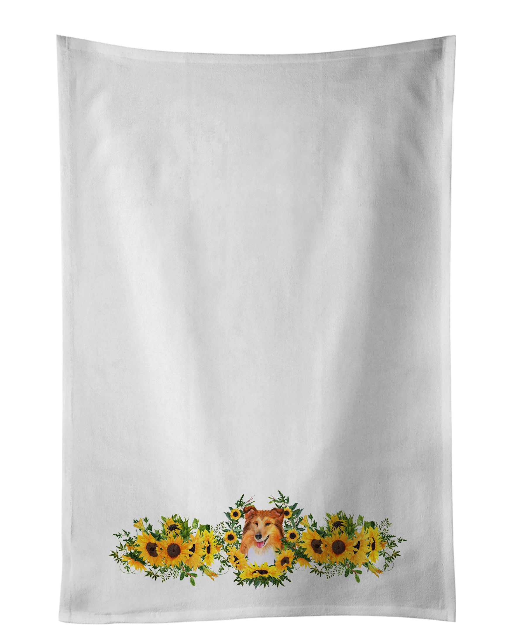 Buy this Sheltie in Sunflowers Kitchen Towel Set of 2