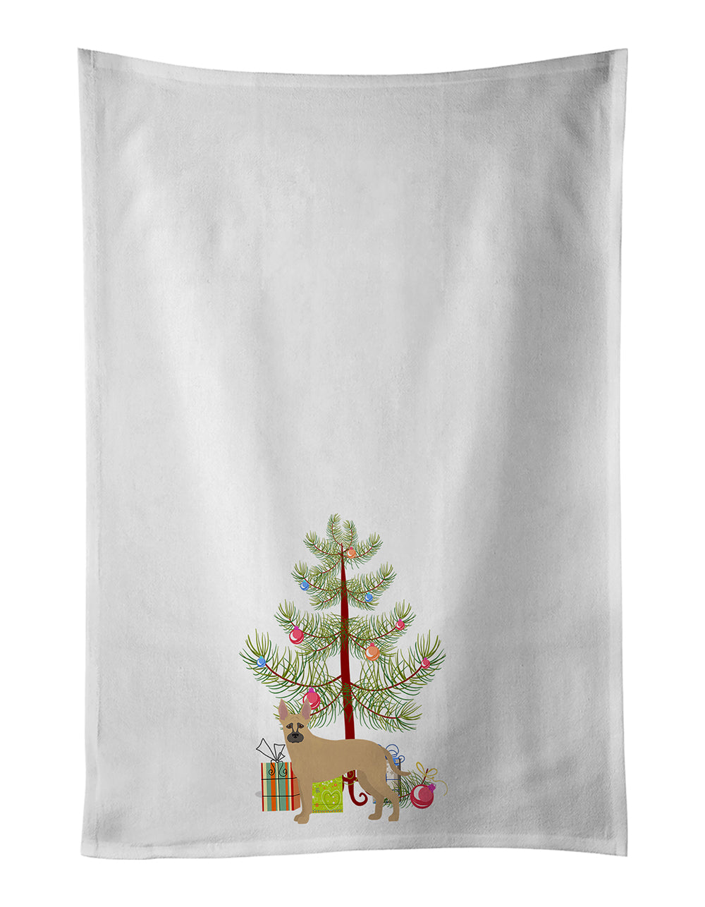 Buy this Shepherd Pit Mix #2 Christmas Tree Kitchen Towel Set of 2