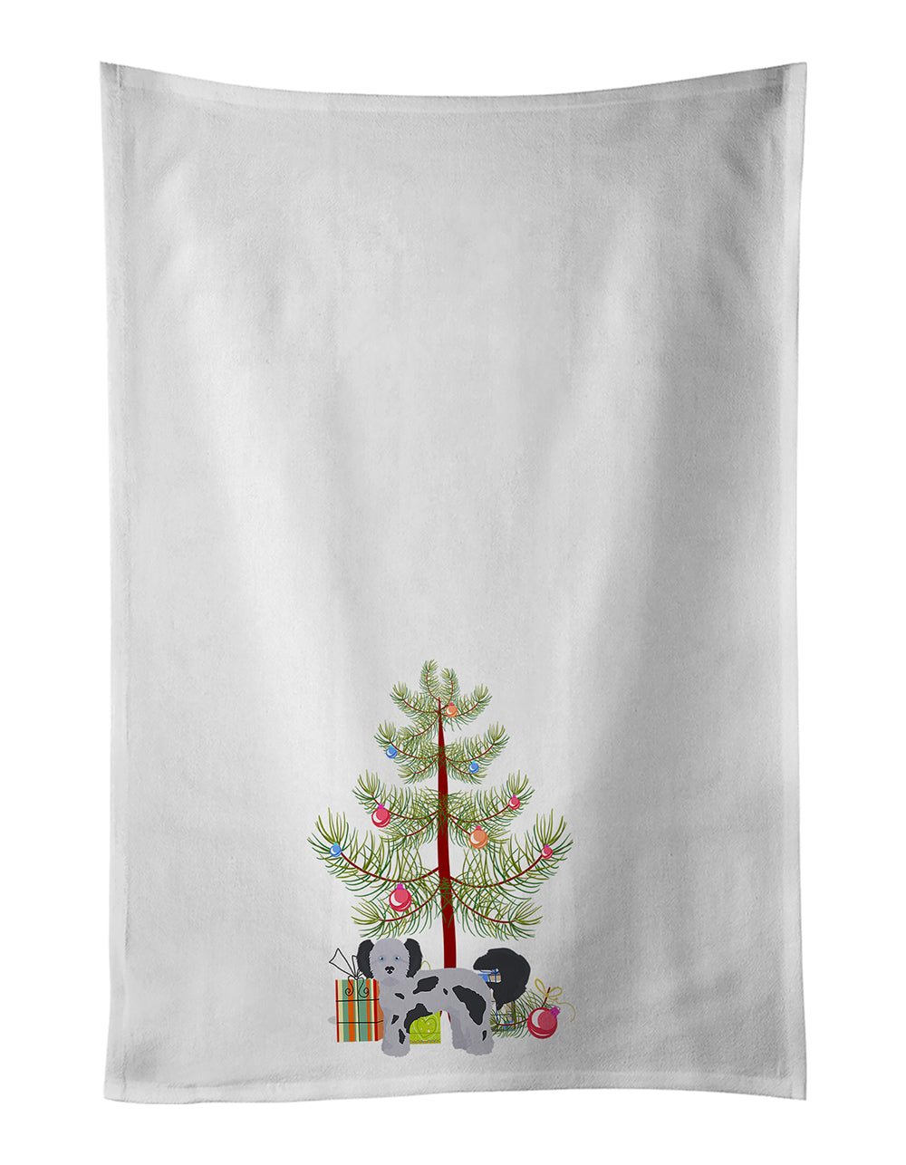 Buy this Shih Poo Christmas Tree Kitchen Towel Set of 2
