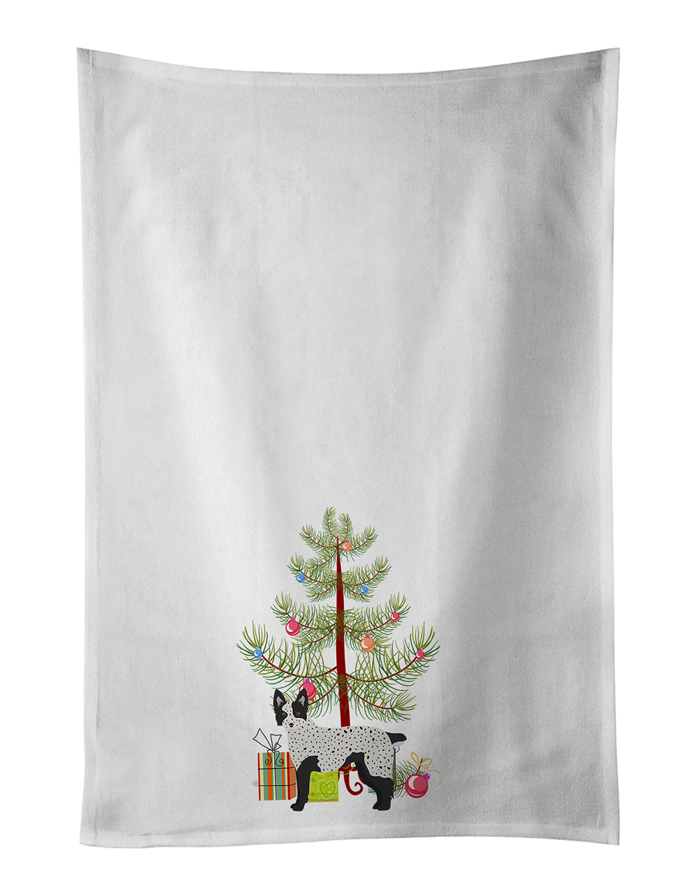 Buy this Texas Heeler Christmas Tree Kitchen Towel Set of 2