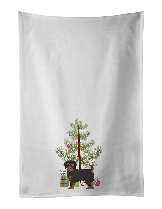 Buy this Yorkiepoo #1 Christmas Tree Kitchen Towel Set of 2