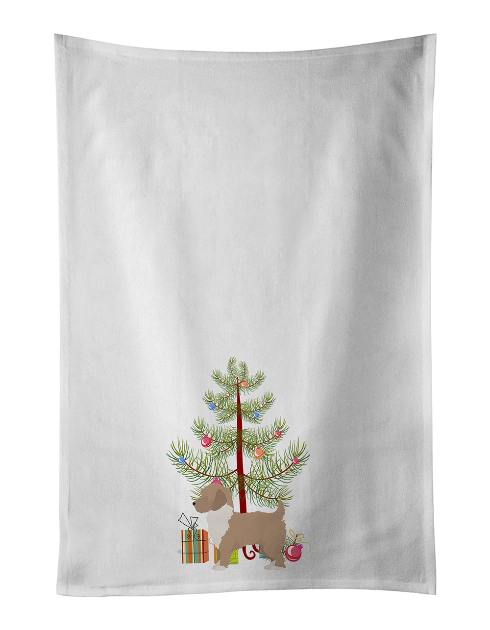 Buy this Yorkiepoo #2 Christmas Tree Kitchen Towel Set of 2