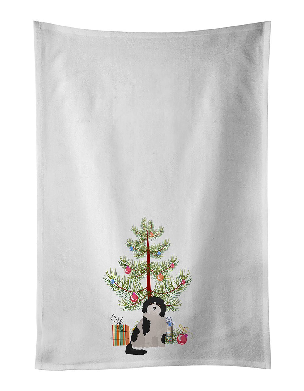Buy this Cavachon #3 Christmas Tree Kitchen Towel Set of 2