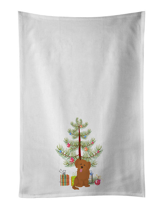Buy this Shih Poo #3 Christmas Tree Kitchen Towel Set of 2