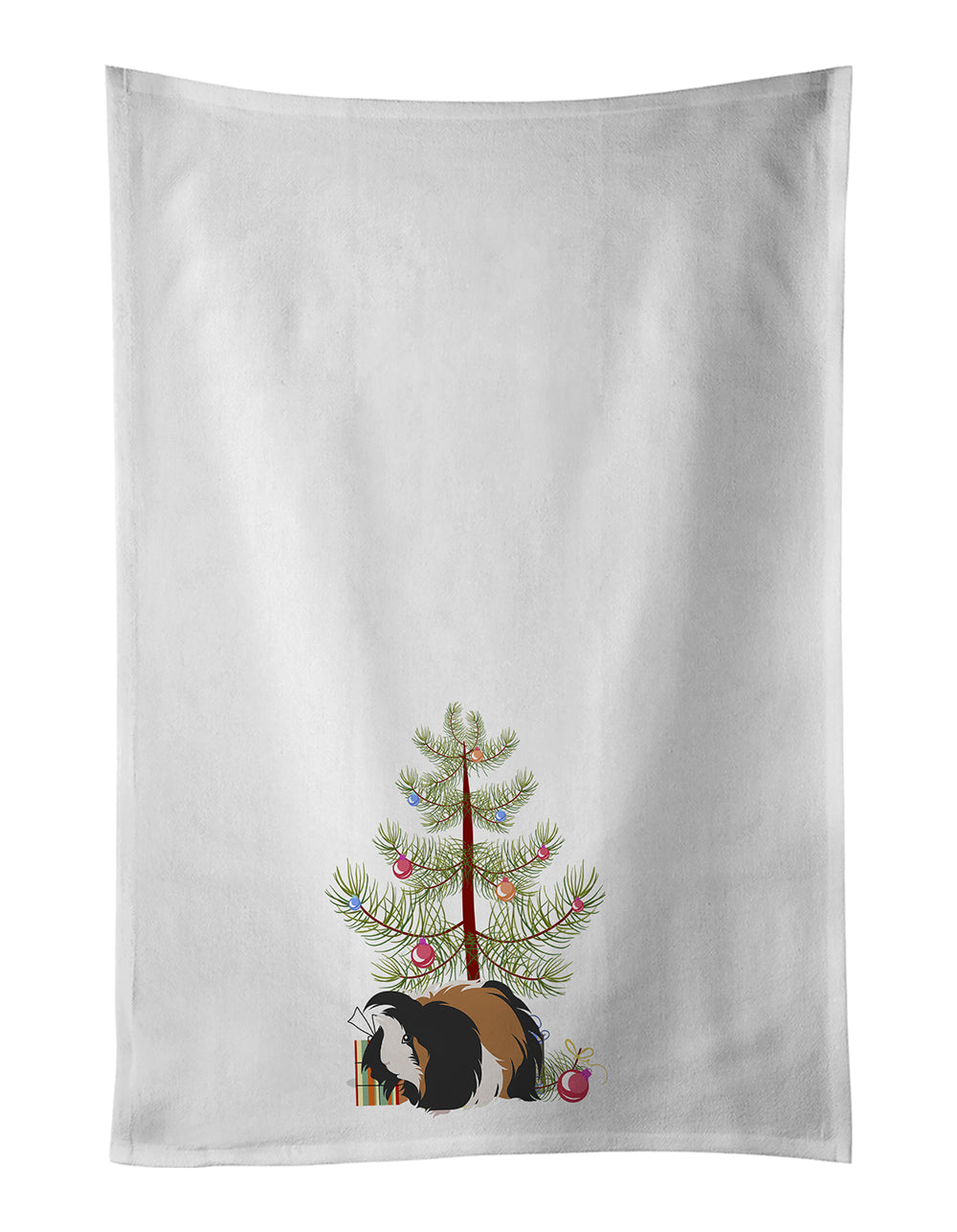 Buy this Sheba Guinea Pig Merry Christmas Kitchen Towel Set of 2