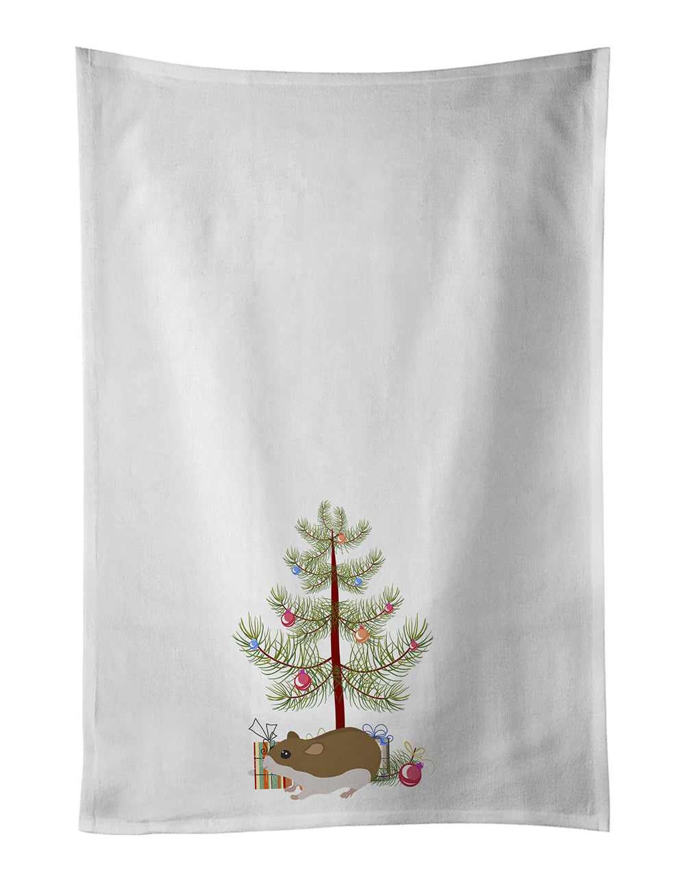 Buy this Chinese Hamster Merry Christmas Kitchen Towel Set of 2