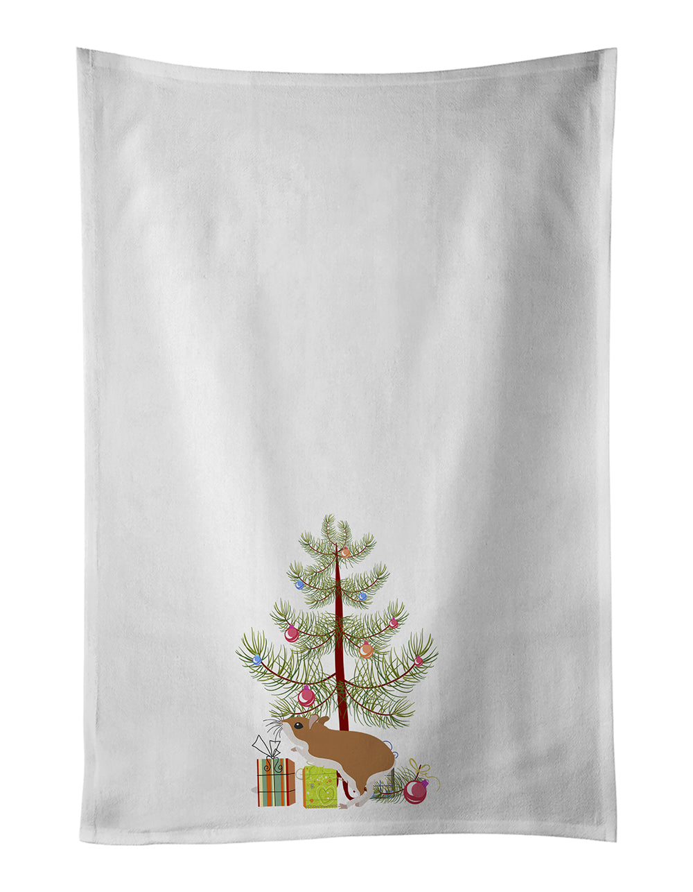 Buy this White Legged Hamster Merry Christmas Kitchen Towel Set of 2